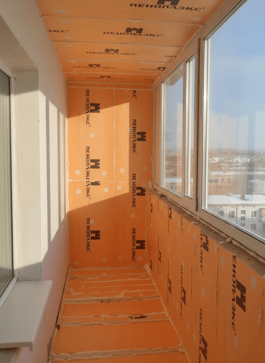 Утепление балкона